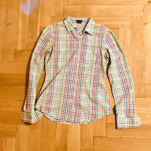 THEORY Multicolor Grid Longsleeve Button-Down